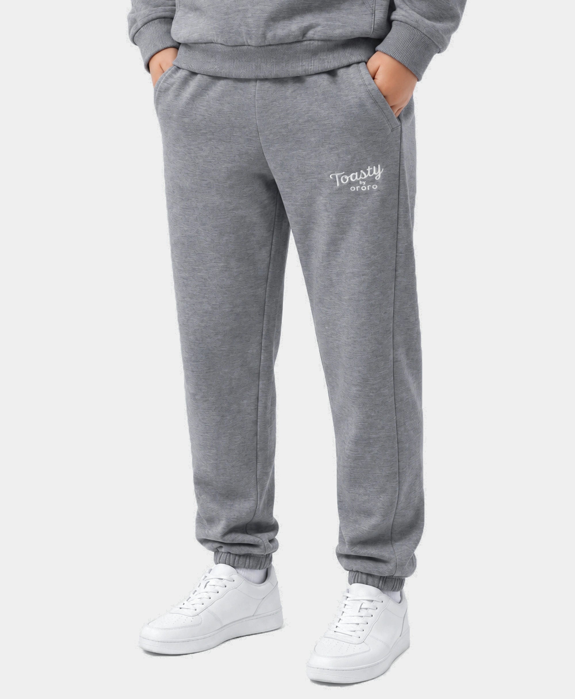 Toasty Kids' 3-Zone Heated Fleece Sweatpants, Thumbnail 2