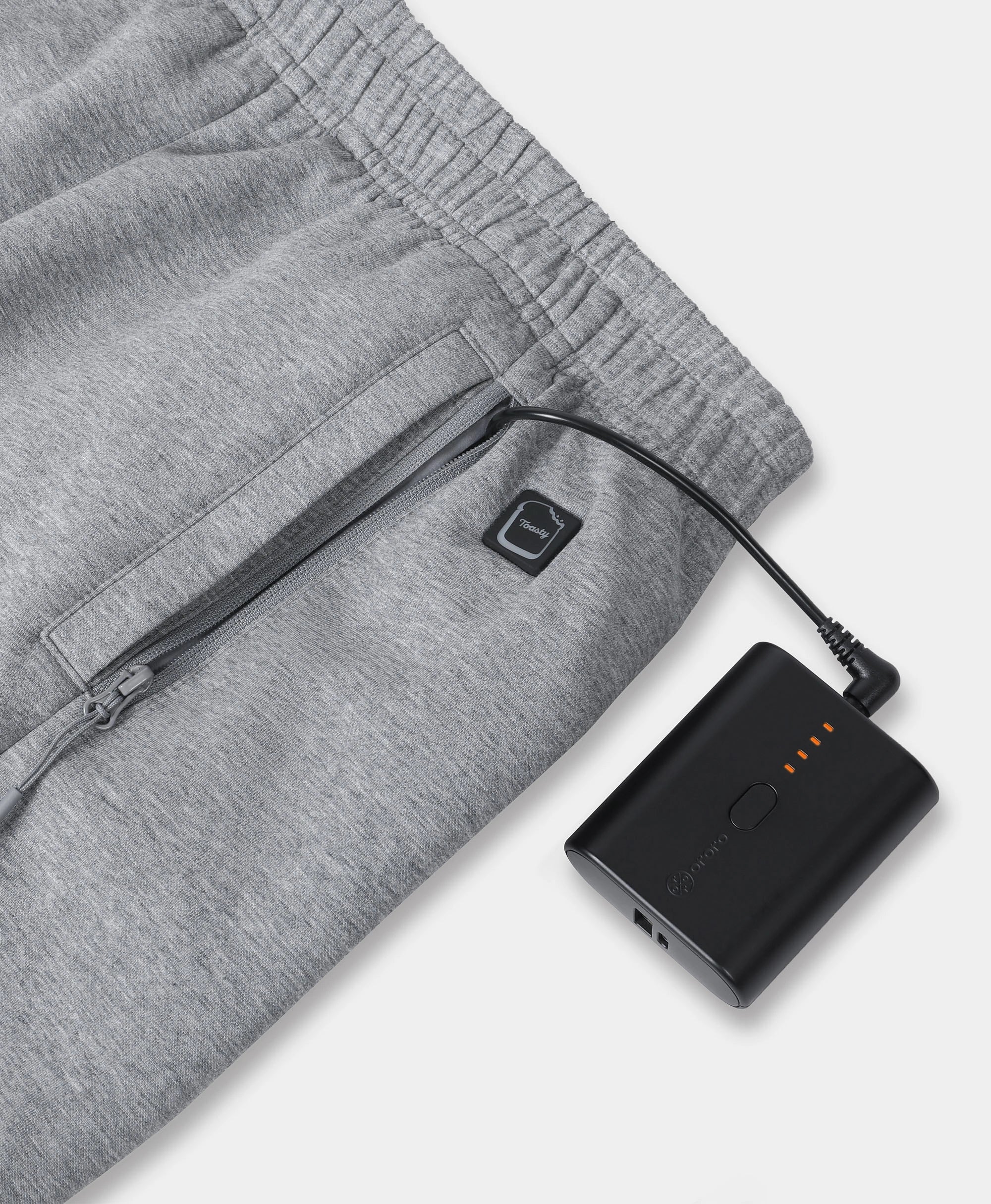 Toasty Kids' 3-Zone Heated Fleece Sweatpants, Thumbnail 5