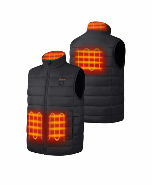 4 heating zones (left and right pockets, mid back, collar) ,view 1