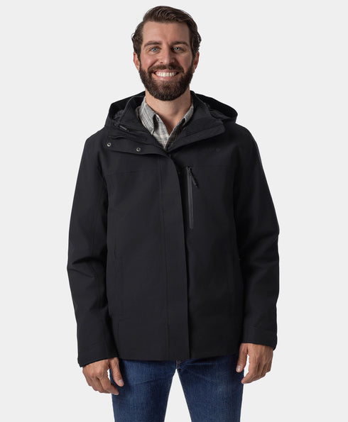 River Ridge Men’s 3-in-1 Heated Jacket with Fleece Liner ,view 1