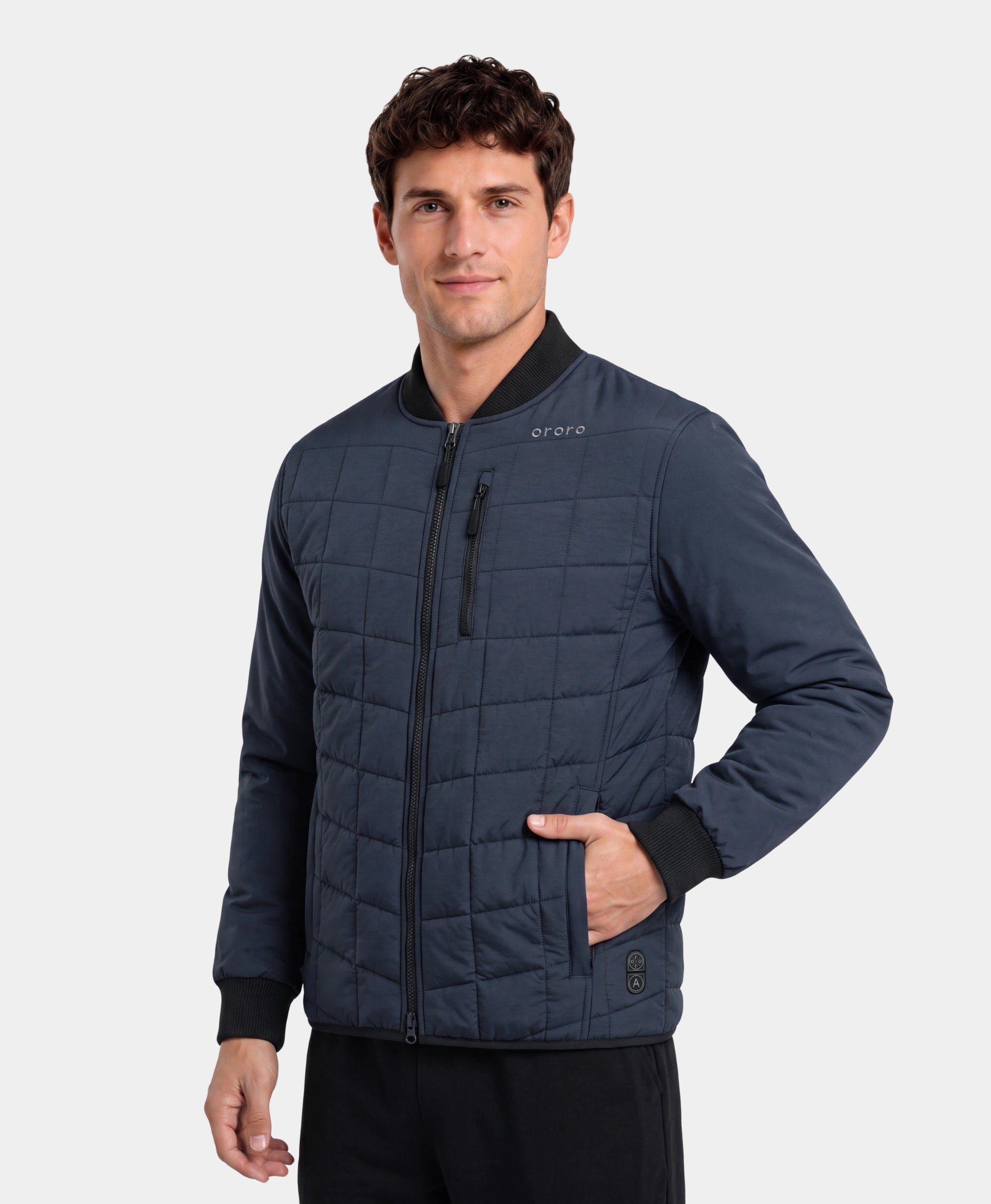 Scranton Men's 5-Zone Heated Bomber Jacket, Thumbnail 2