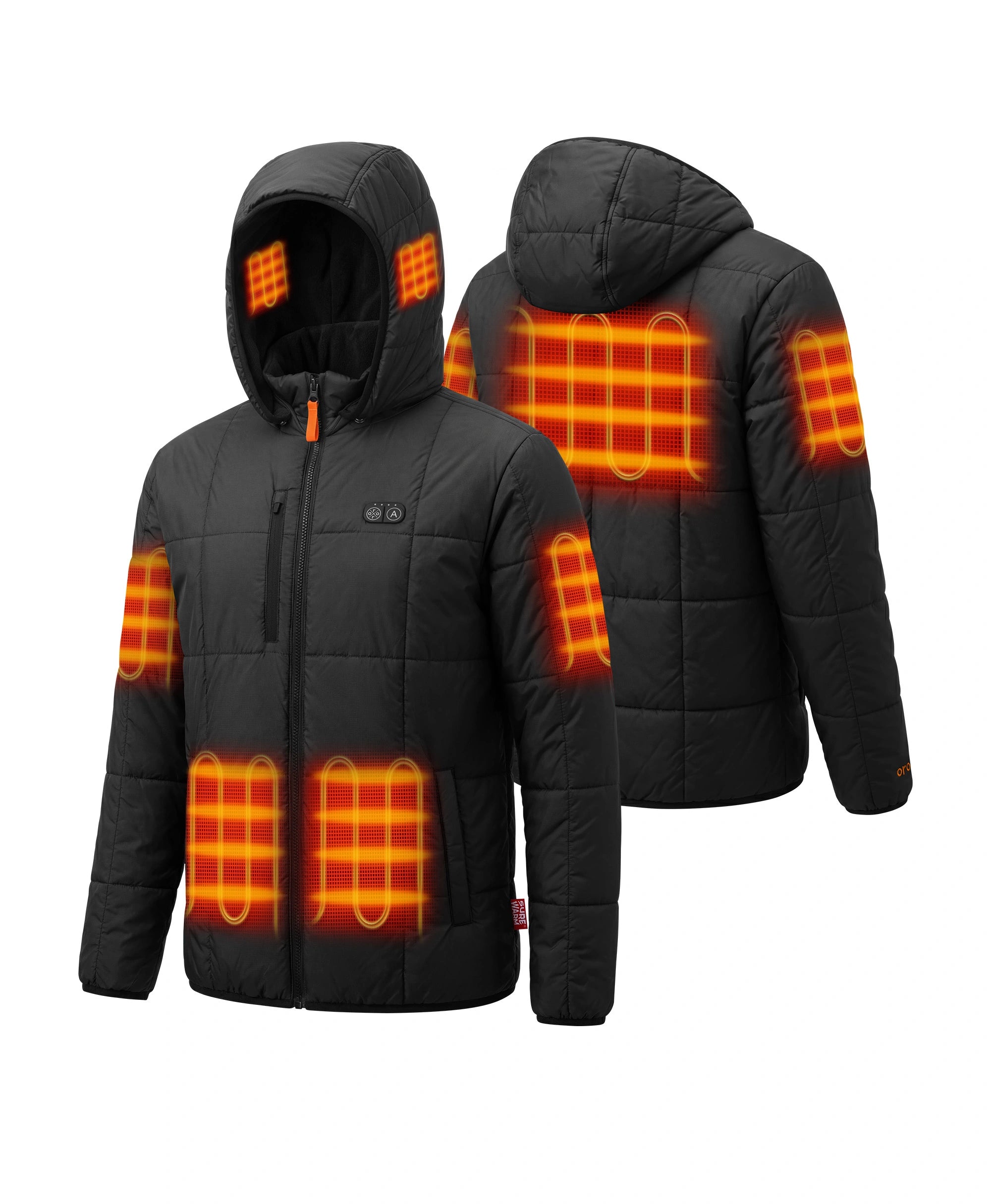 Overland Men's 7-Zone Heated Box Quilted Jacket with Heated Hood, Thumbnail 1
