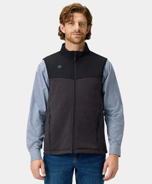 Augusta Men's Heated Sweater Fleece Vest ,view 1