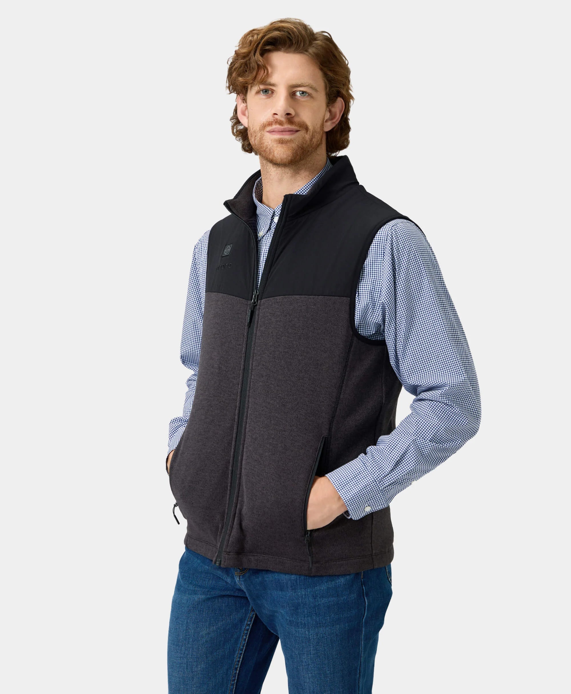 Augusta Men's Heated Sweater Fleece Vest