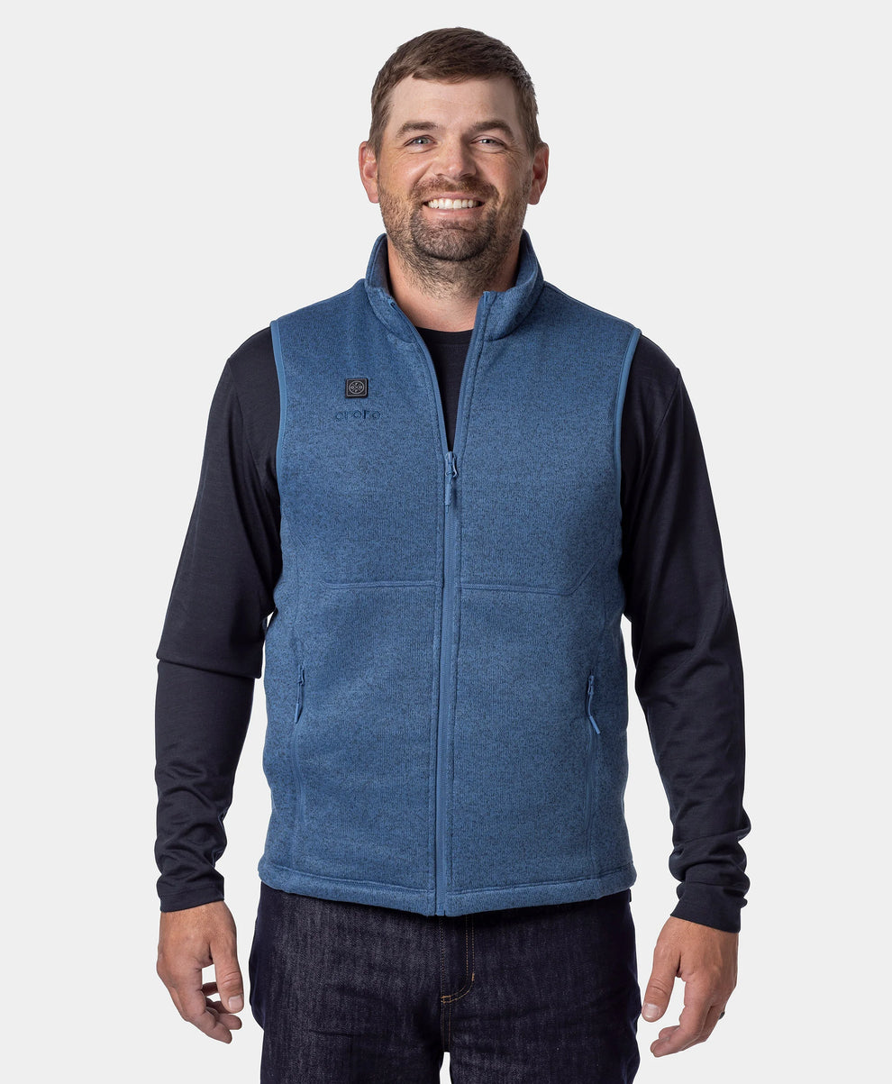 Augusta Tournament Men's 4-Zone Heated Sweater Fleece Vest, Thumbnail 13