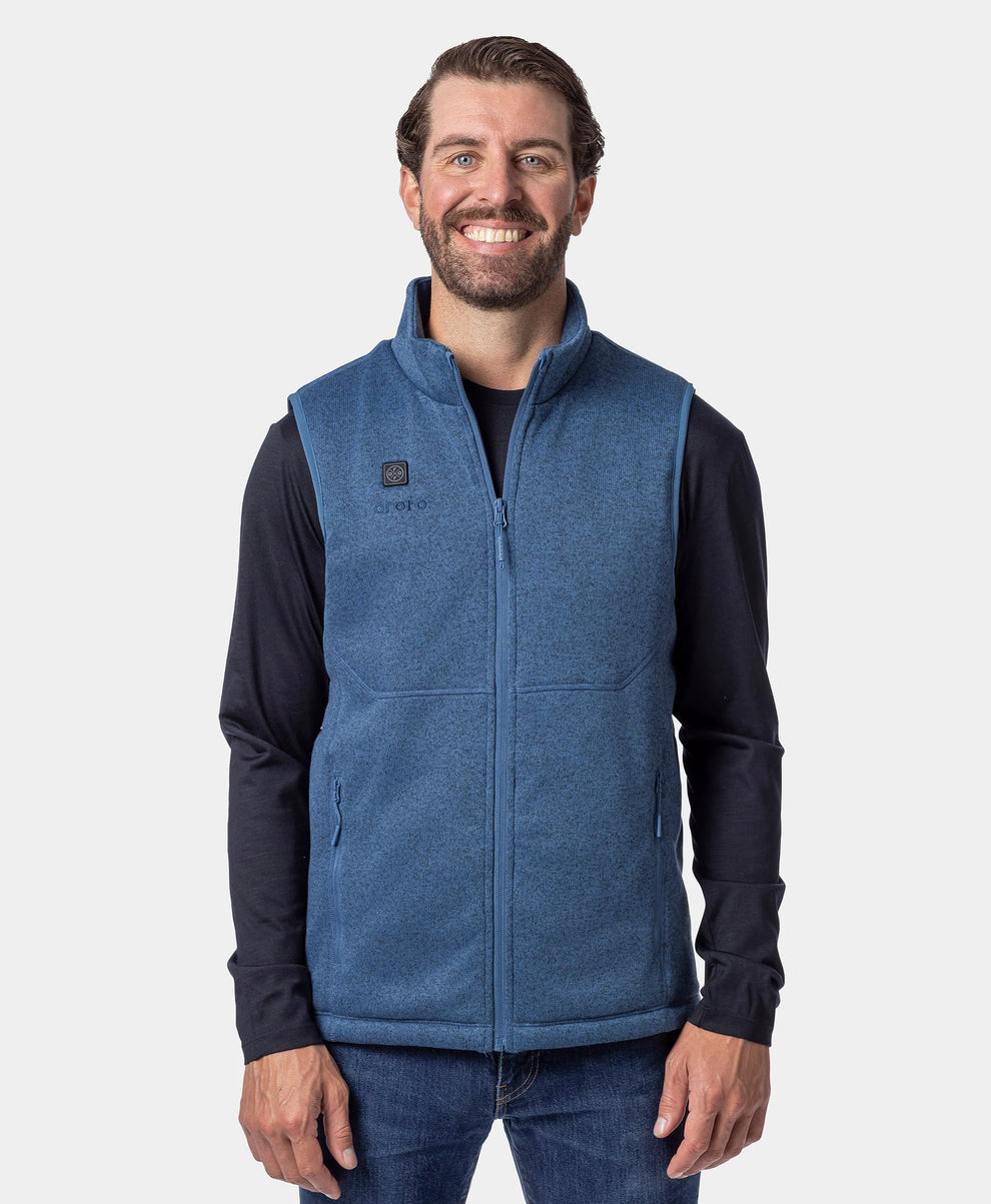 Augusta Tournament Men's 4-Zone Heated Sweater Fleece Vest, Thumbnail 15