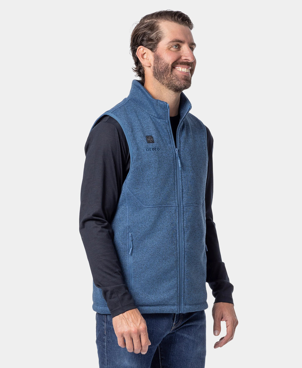Augusta Tournament Men's 4-Zone Heated Sweater Fleece Vest, Thumbnail 16