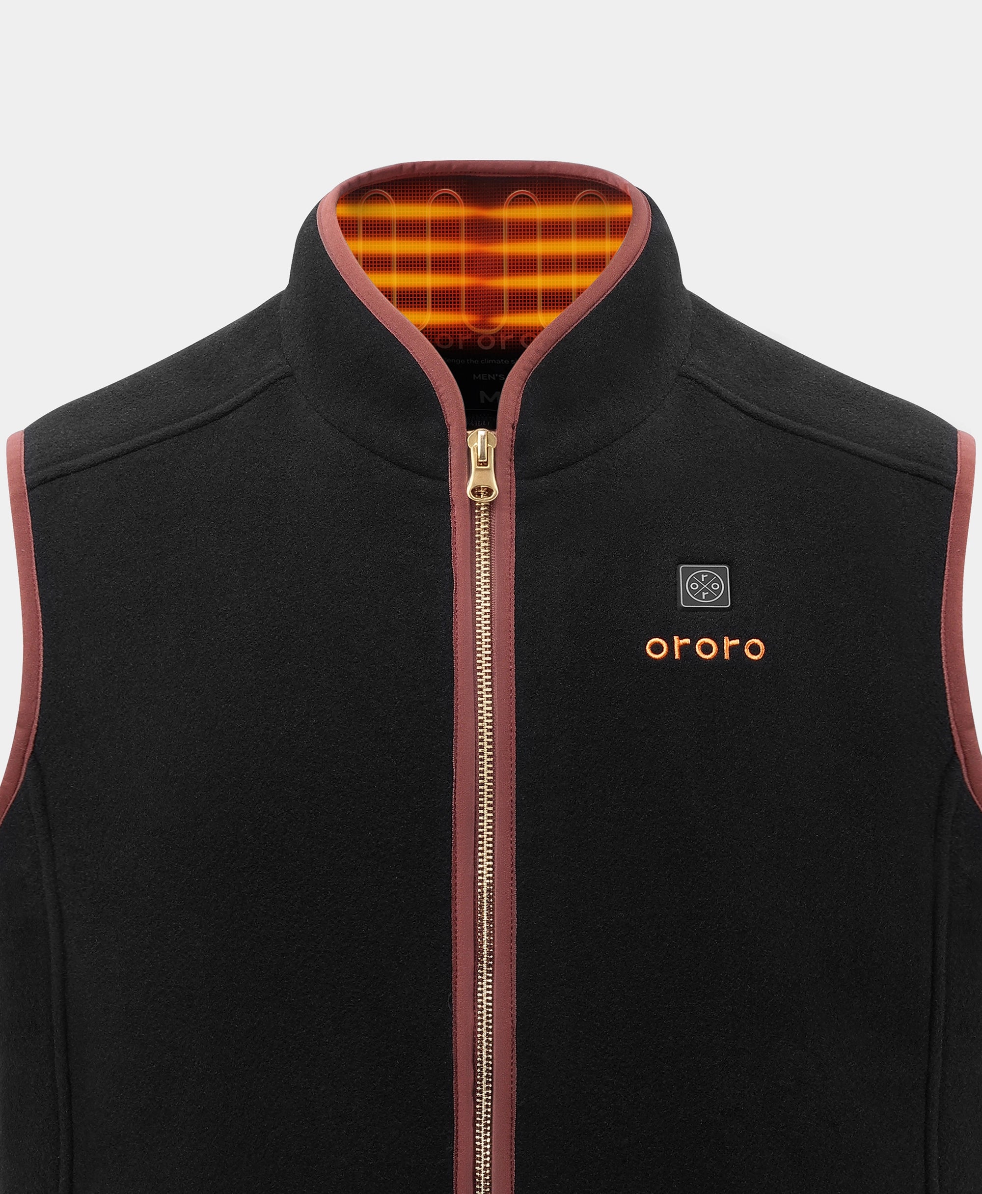 Ascot Men's 4-Zone Heated Wool Vest, Thumbnail 4