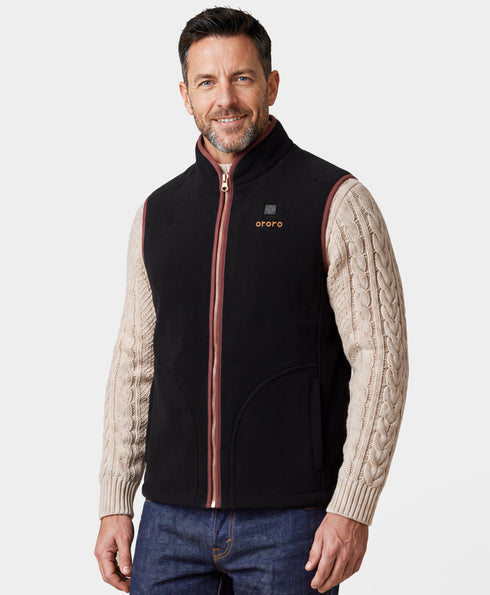 Ascot Men's 4-Zone Heated Wool Vest ,view 1