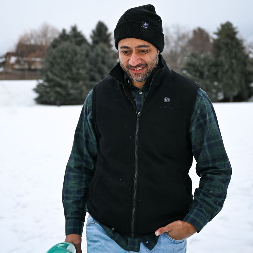 Men's Heated Fleece Vest (4 Heating Zones)