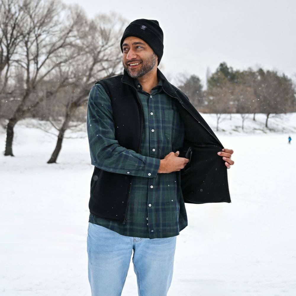 Men's Heated Fleece Vest (4 Heating Zones)