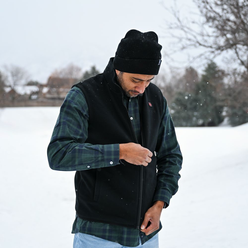 Men's Heated Fleece Vest (4 Heating Zones)