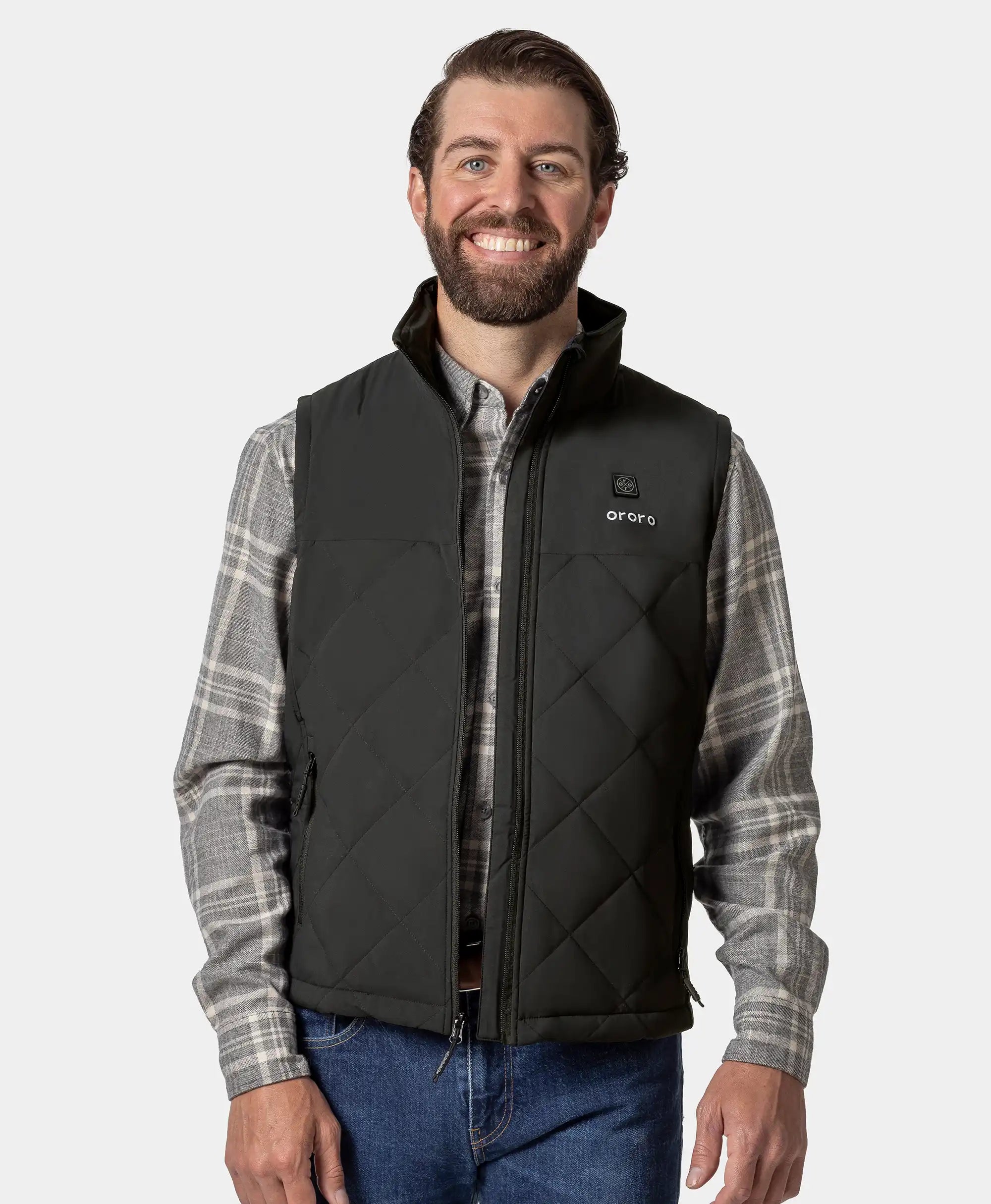 Men's Heated Quilted Vest, Thumbnail 8
