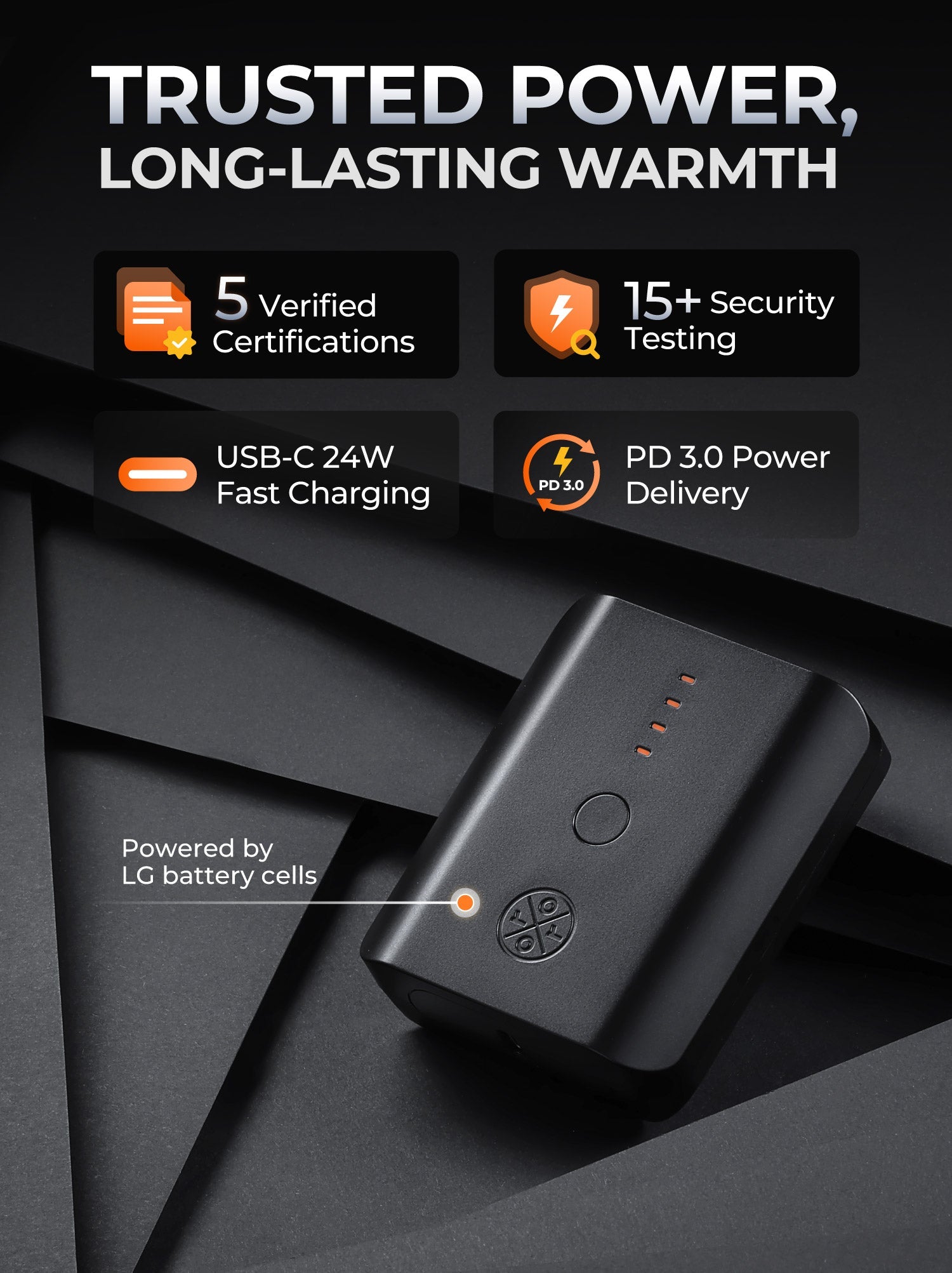 PD 5K Rechargeable Battery (USB-C, 24W Power Delivery), Thumbnail 3