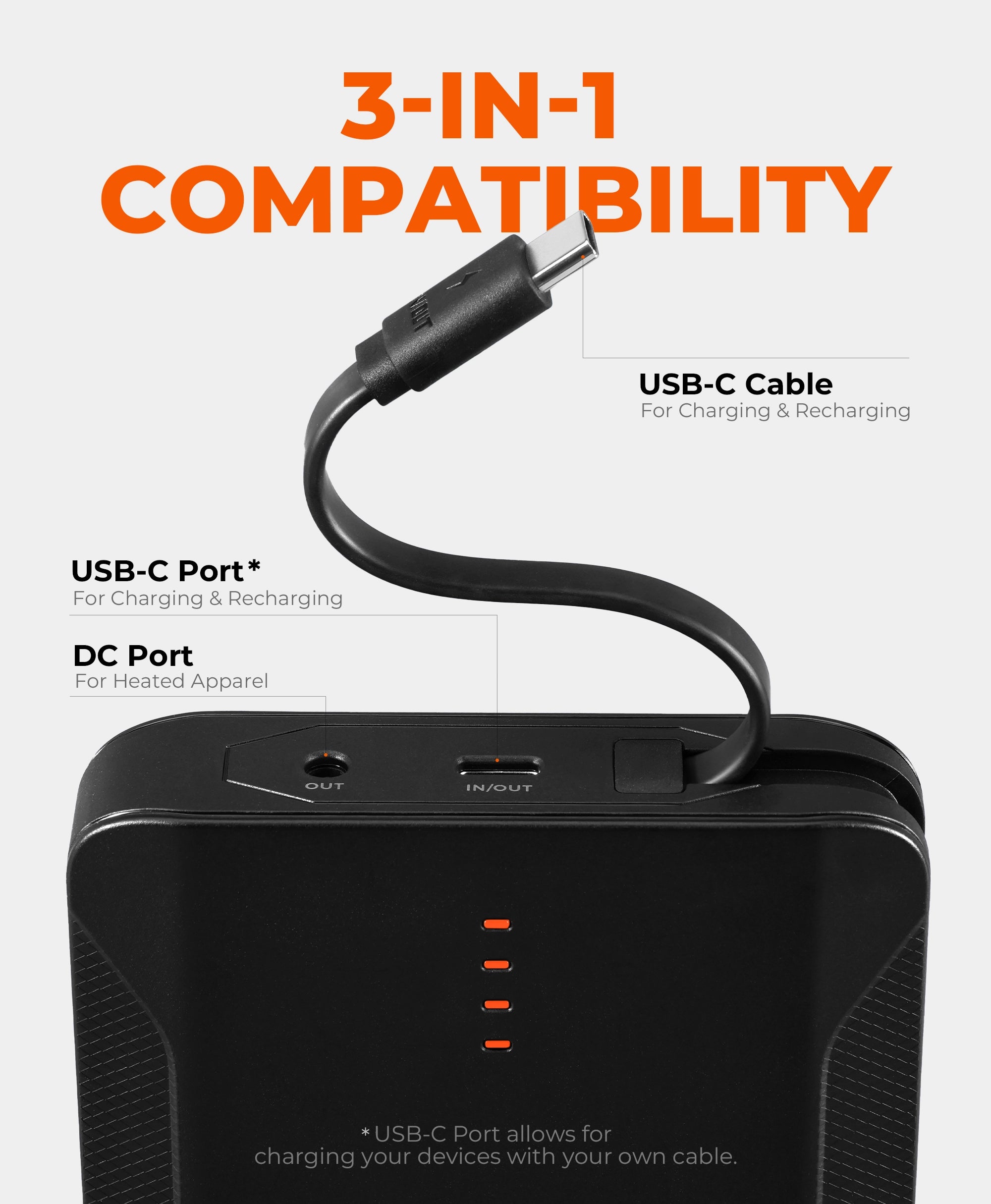 PD 7K Rechargeable Battery (USB-C, 30W Power Delivery), Thumbnail 3