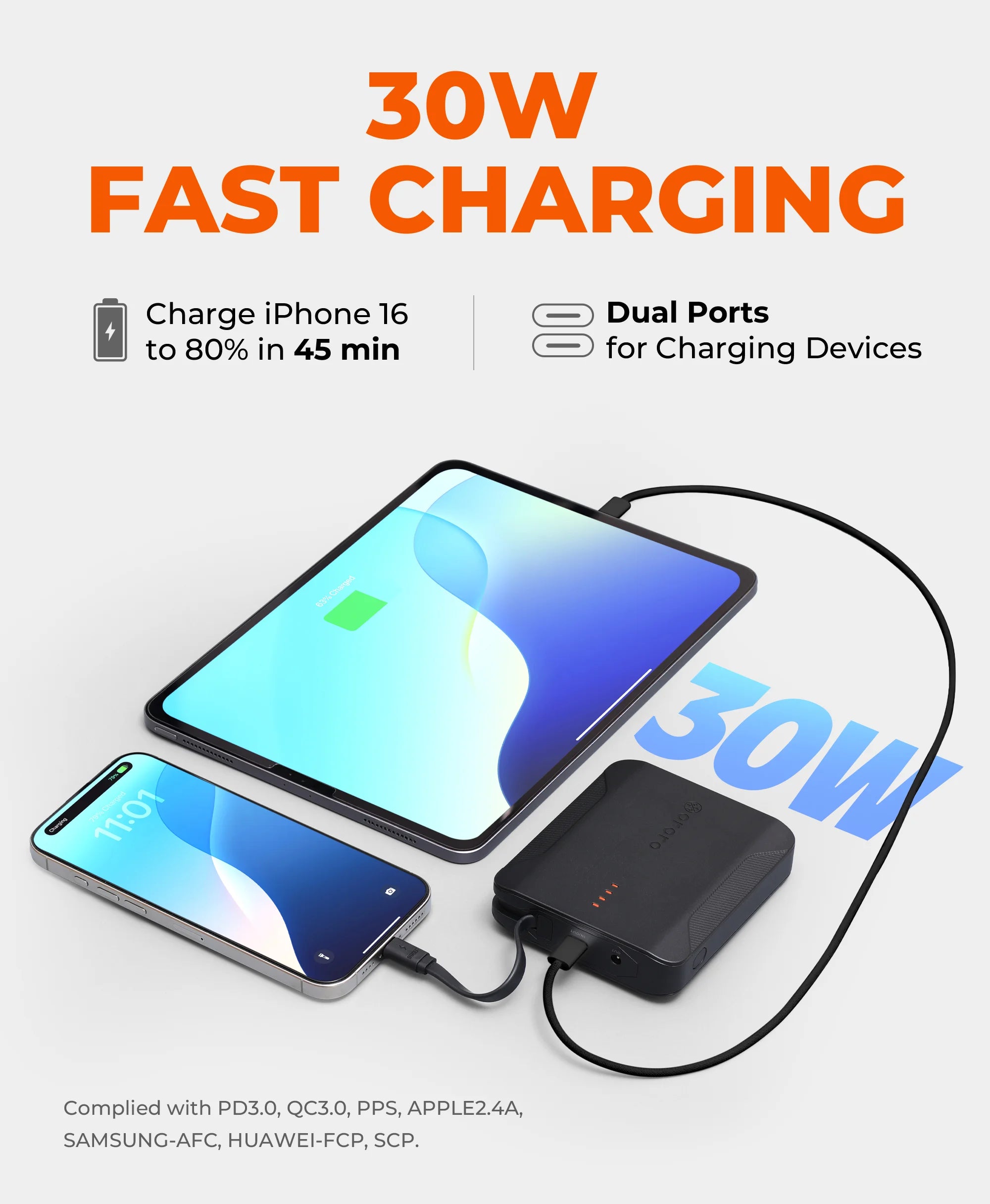 PD 7K Rechargeable Battery (USB-C, 30W Power Delivery), Thumbnail 5
