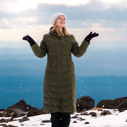SOHO Women's Heated Down Parka Jacket