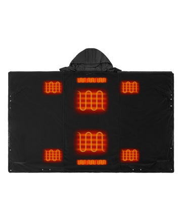 Heated Dual Control Poncho Blanket