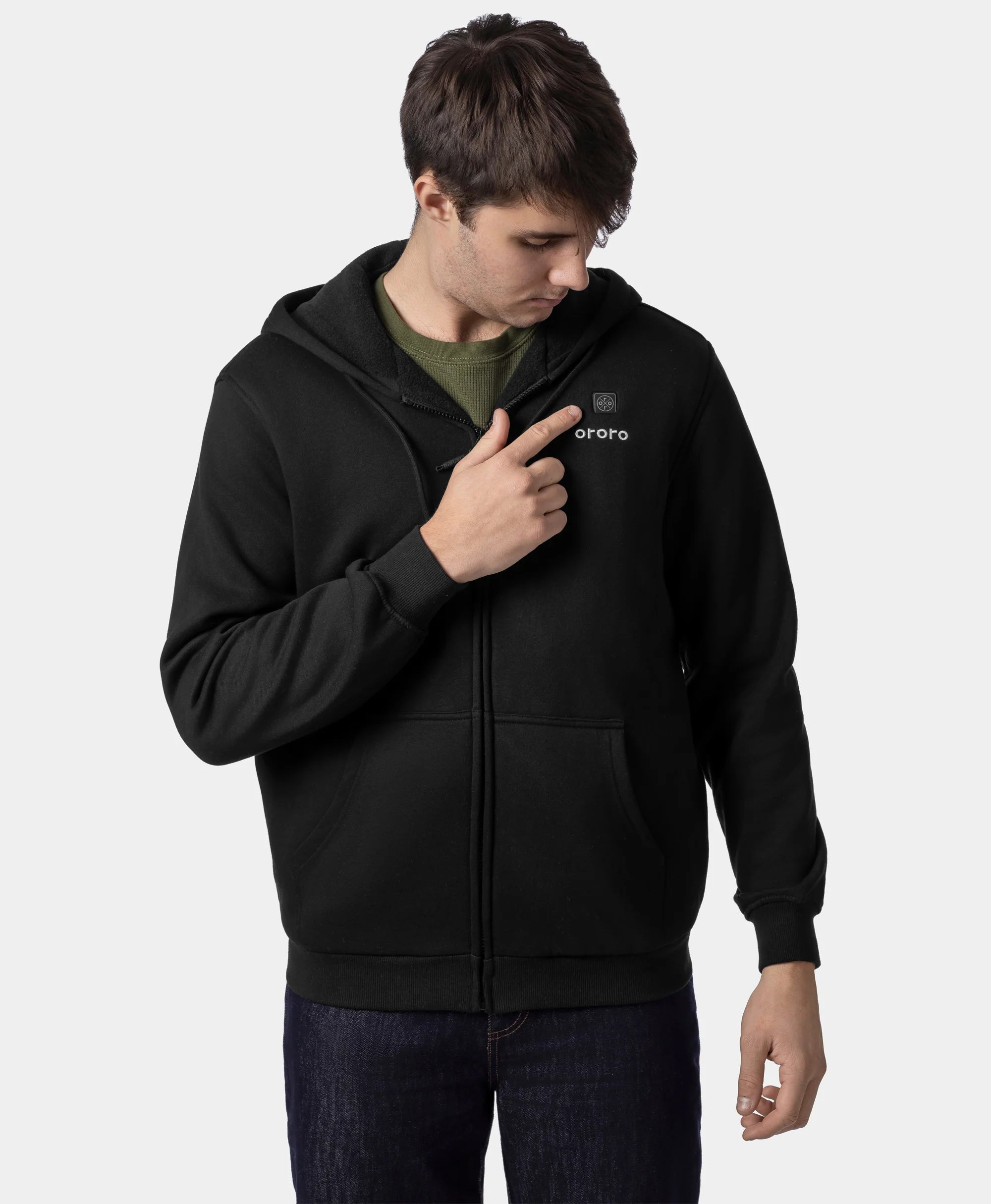 Element Unisex 4-Zone Fleece Heated Hoodie, Thumbnail 18