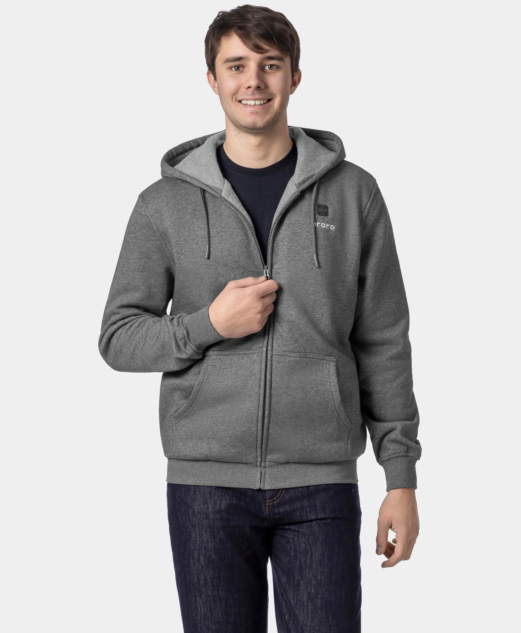 Element Unisex 4-Zone Fleece Heated Hoodie, Thumbnail 4