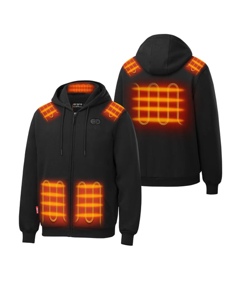 SureWarm® Unisex 6-Zone Fleece Heated Hoodie ,view 1