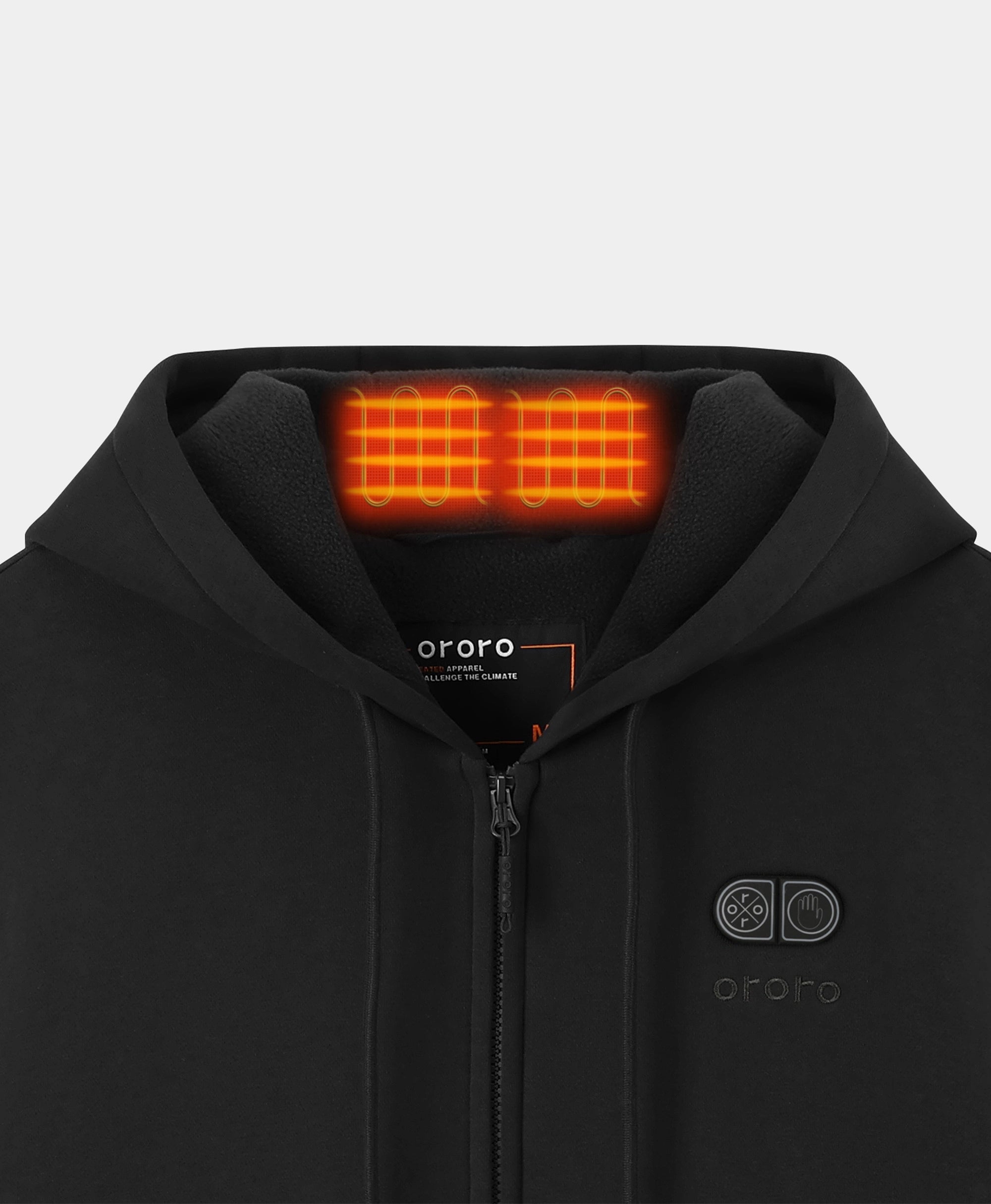SureWarm® Unisex 6-Zone Fleece Heated Hoodie, Thumbnail 3