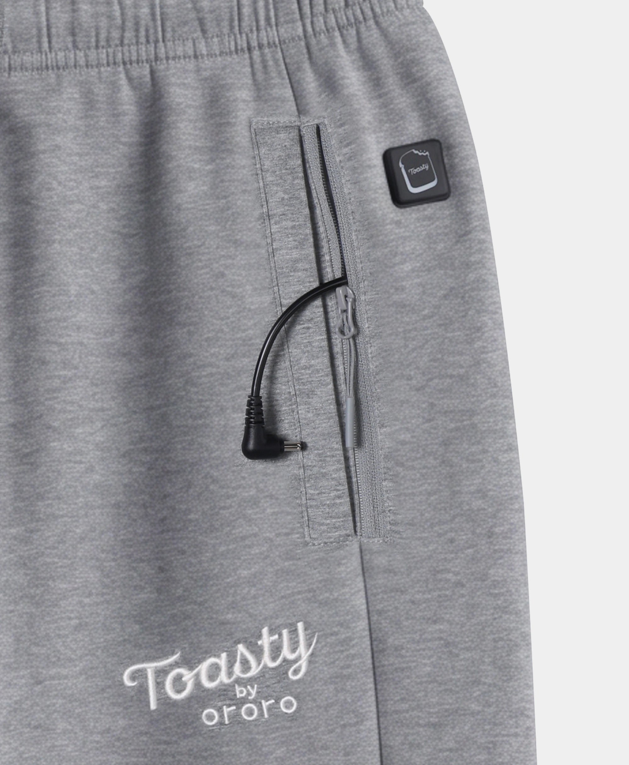 Toasty Unisex 3-Zone Heated Fleece Sweatpants, Thumbnail 5