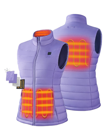 4 Heating Zones (Left & Right Hand Pockets, Upper Back, Collar)