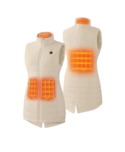 4 Heating Zones (Left & Right Hand Pockets, Mid-Back, Collar)