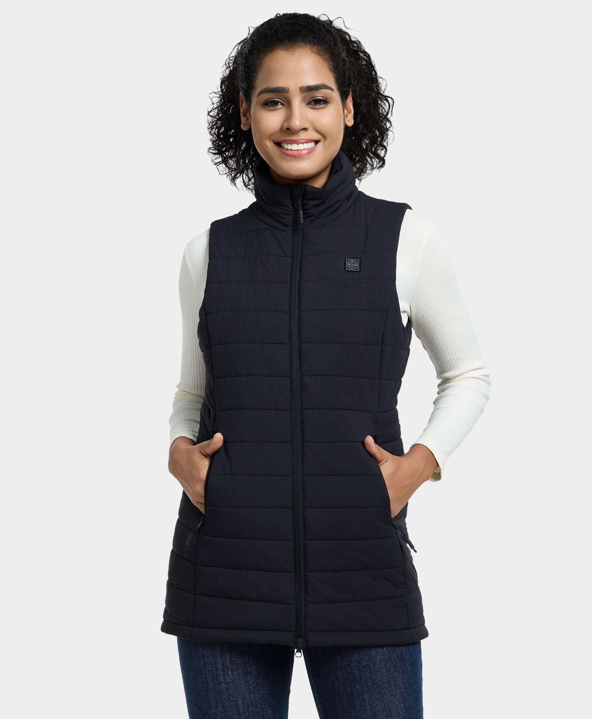 Tribeca Women's Heated Long Puffer Vest, Thumbnail 18