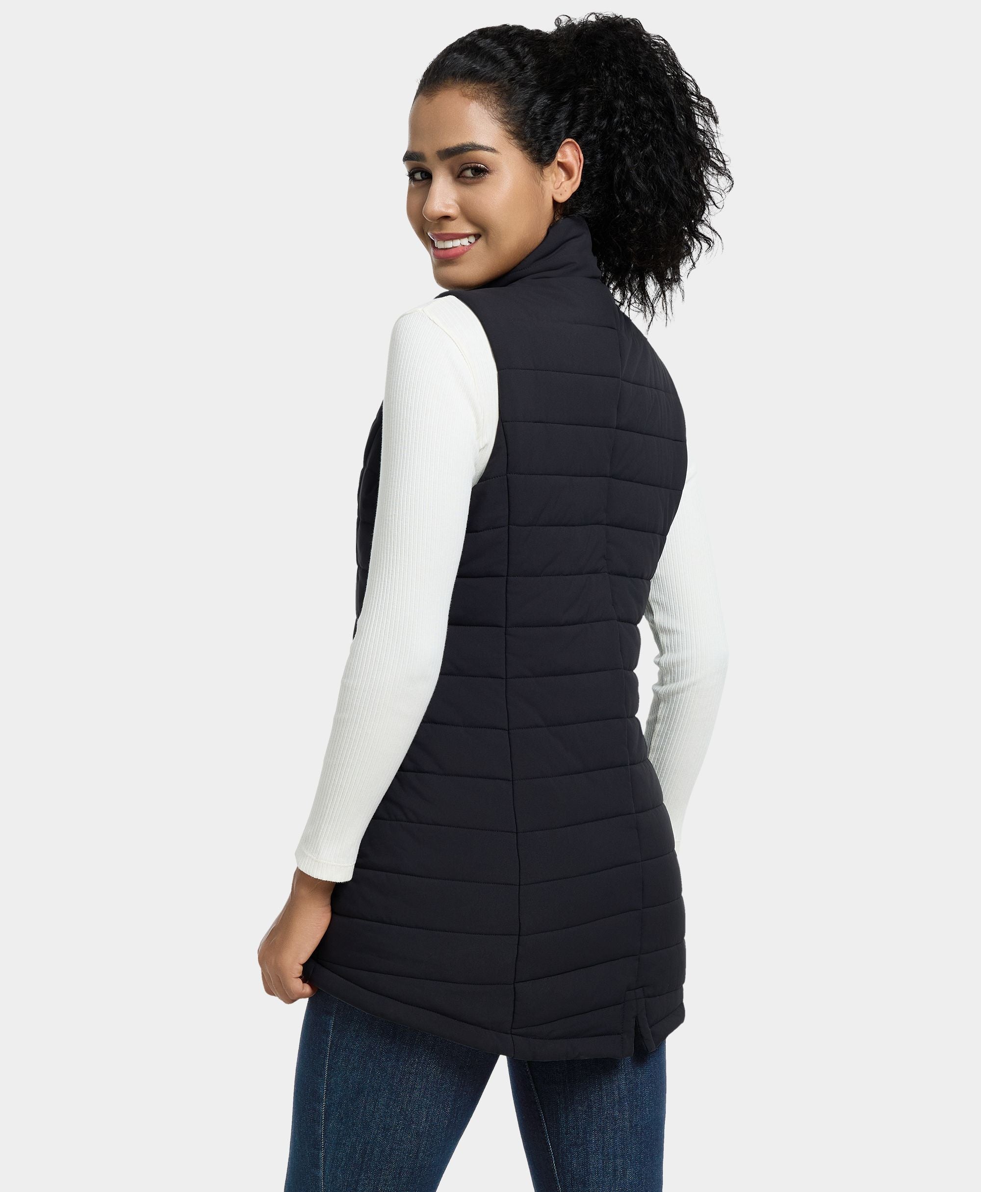 Tribeca Women's Heated Long Puffer Vest, Thumbnail 20