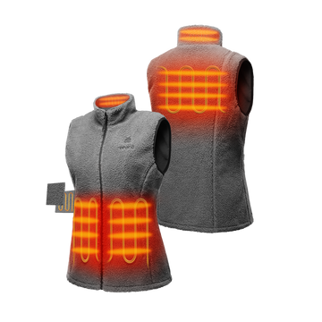 Women's Heated Recycled Fleece Vest