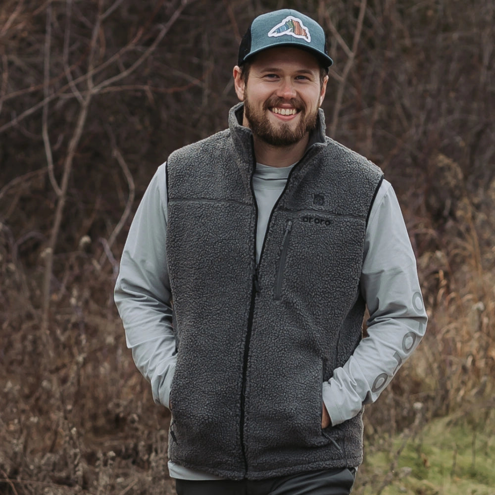 Men's Heated Recycled Fleece Vest