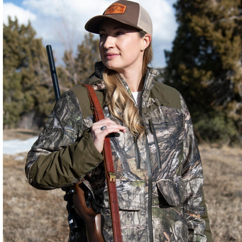 Women's Heated Hunting Jacket - Camouflage, Mossy Oak® Country DNA