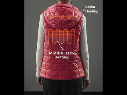 PuffLyte Women's Junior 4-Zone Hooded Heated Vest