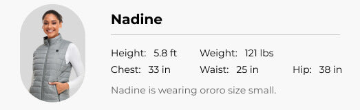 Women Model | Nadine | Height: 5.8 ft, Weight: 121 lbs, Chest: 33 in, Waist: 25 in, Hip: 38 in | Wearing Small Size