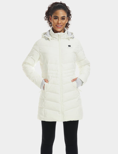 Women's Heated Thermolite® Puffer Parka Jacket - White