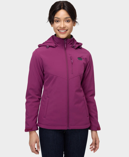 Women's Dual Control Heated Jacket - Purple