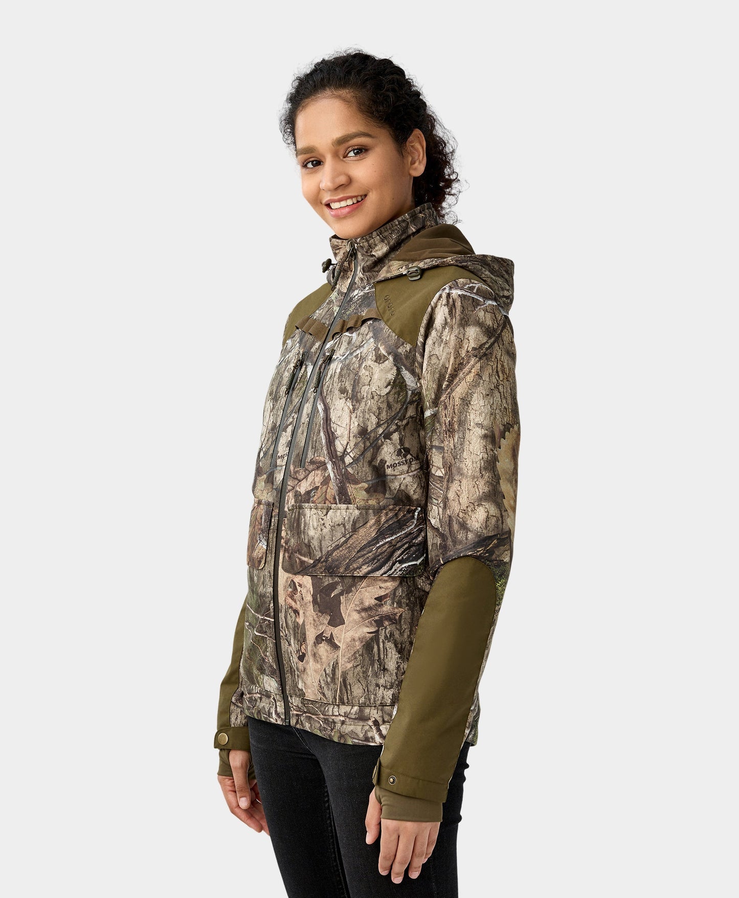 Women's Heated Hunting Jacket Camouflage, Mossy Oak Country DNA