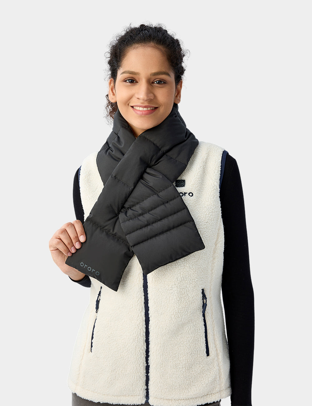 Unisex Heated Puffer Down Scarf