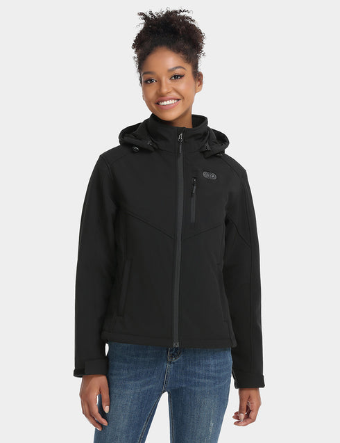 Women's Dual Control Heated Jacket - Black ,view 1