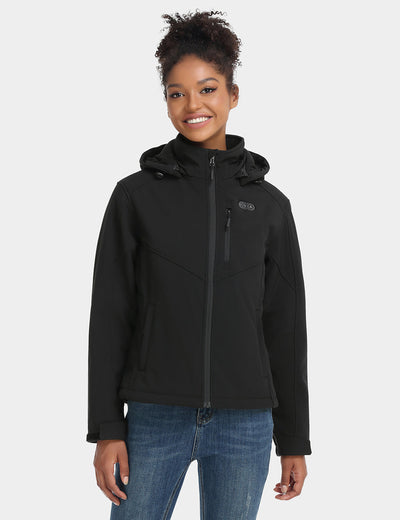 Women's Dual Control Heated Jacket - Black