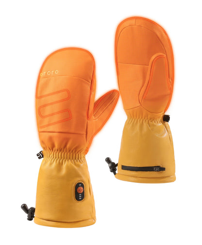 "Duluth" Unisex Heated Chopper Mittens - Yellow