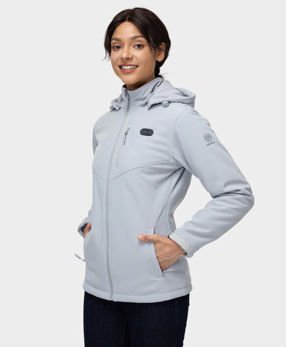 Women's Dual Control Heated Jacket - White