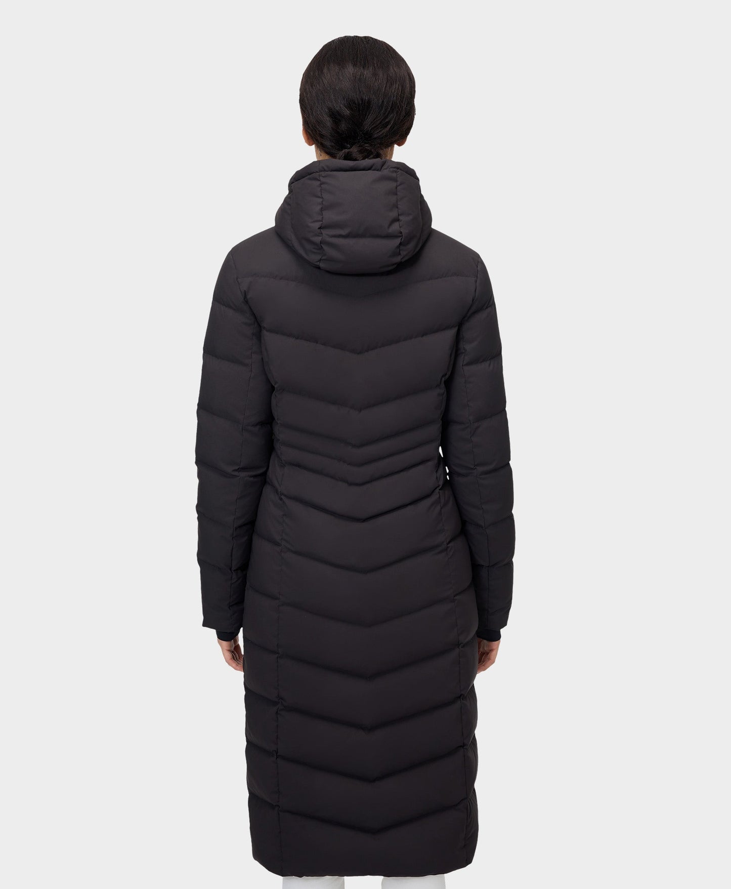 "SOHO" Women's Heated Down Parka Jacket - Black