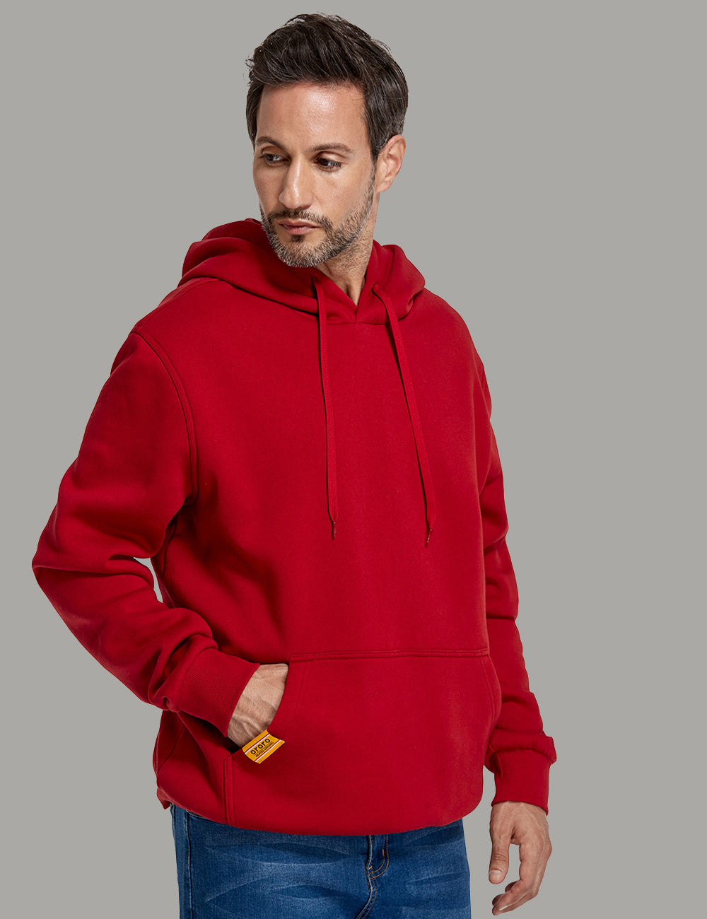 Unisex Heated Pullover Hoodie with Heating on Hand Pockets, Thumbnail 5