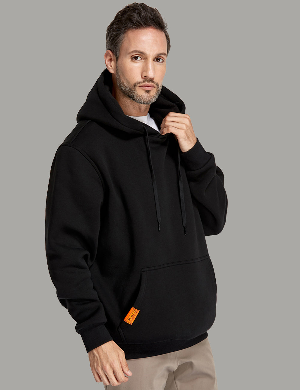 Unisex Heated Pullover Hoodie with Heating on Hand Pockets, Thumbnail 7