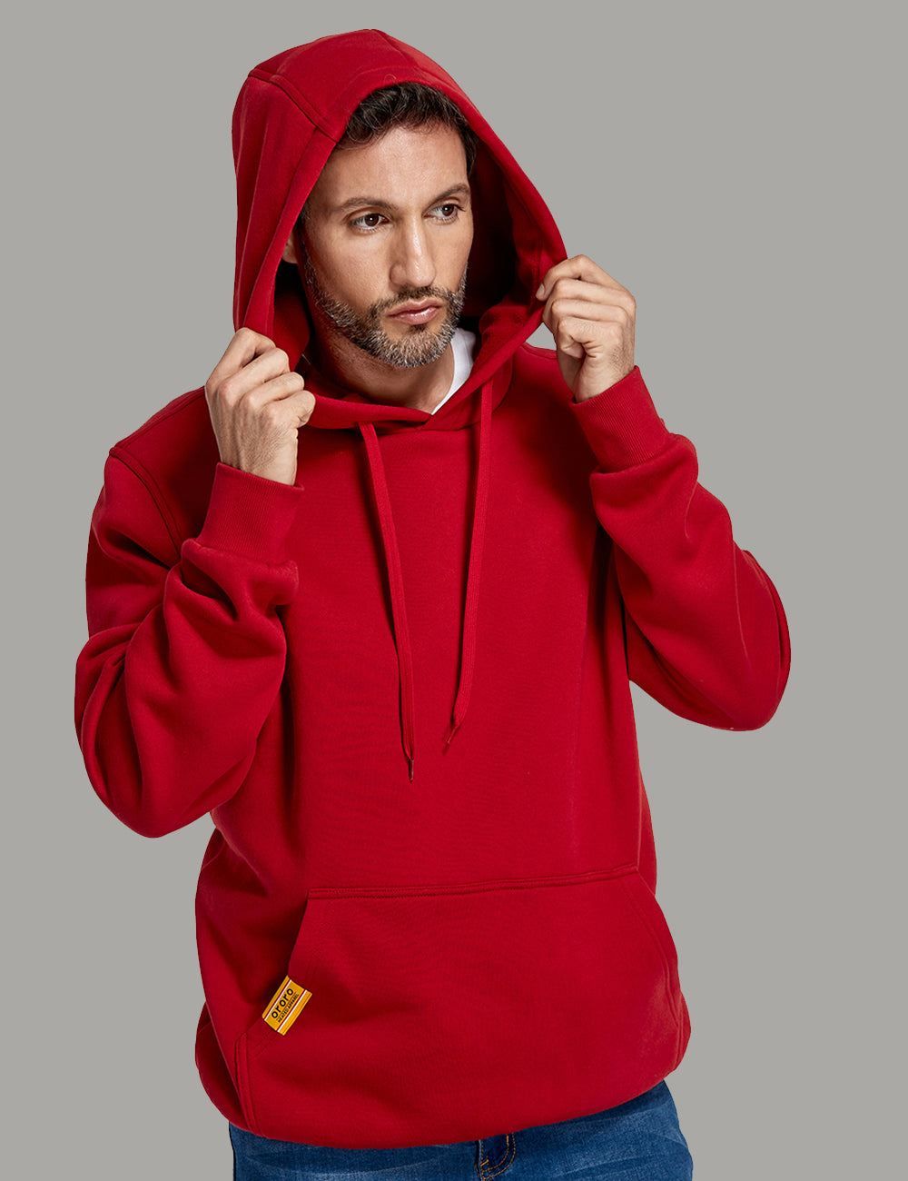 Unisex Heated Pullover Hoodie with Heating on Hand Pockets, Thumbnail 3