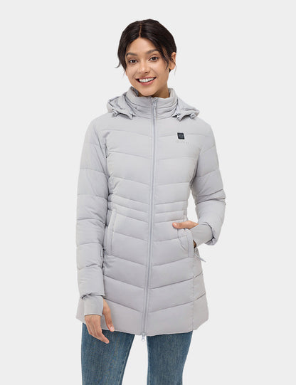 Women's Heated Thermolite® Puffer Parka Jacket - Gray