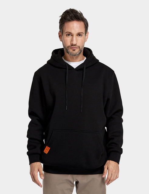 Unisex Heated Pullover Hoodie - Black ,view 1